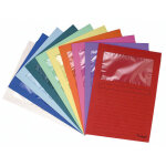 Exacompta chemisesforever windowa4 en carte recycl - 22x31cm - couleurs assorties - lot de 10