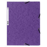 Exacompta chemise nature future� 3�rabats � �lastique 250�feuilles a4 24�x�32�cm en carte violet