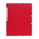 Exacompta chemisenaturefuturea4  fermeture lastique sans rabat - rouge - lot de 25