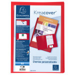 Exacompta chemise de pr�sentation polypropyl�ne souple krea cover - a4 - rouge