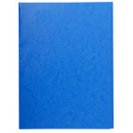 Exacompta chemise simple sans �lastique avec 3 rabats carte lustr�e 400gm2 - a4 - bleu