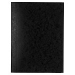 Exacompta chemise simple sans �lastique avec 3 rabats carte lustr�e 400gm2 - a4 - noir
