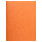Exacompta chemise simple sans élastique avec 3 rabats carte lustrée 400gm2 - a4 - orange Exacompta chemise simple sans élastique avec 3 rabats carte lustrée 400gm2 - a4 - orange