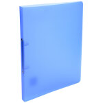 Exacompta classeur 2 anneaux 15 mm polypropylne chromaline - a4 - bleu