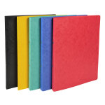 Exacompta classeur 2 anneaux 15mm carte lustre - a4 - couleurs assorties