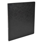 Exacompta classeur 2 anneaux 15mm carte lustre - a4 - noir