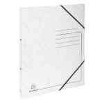Exacompta classeur 2 anneaux 15mm carte lustre imprime - a4 - blanc