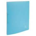 Exacompta classeur 2 anneaux 15mm polypropyl�ne chromaline pastel - bleu pastel