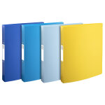 Exacompta classeur 2 anneaux 30mm polypropylne recycl beeblue - a4 maxi - couleurs assorties