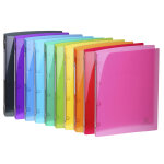 Exacompta classeur 4 anneaux 15mm iderama pp polypropyl�ne 5 / 10e - a4 - couleurs assorties