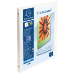 Exacompta classeur 4 anneaux 15mm polypropylne opaque 5 / 10e krea cover - a4 - blanc