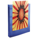 Exacompta classeur 4 anneaux 15mm polypropyl�ne opaque 5 / 10e krea cover - a4 - couleurs assorties