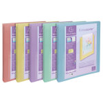Exacompta classeur 4 anneaux 30mm polypropylène kreacover pastel - a4 maxi - couleurs assorties Exacompta classeur 4 anneaux 30mm polypropylène kreacover pastel - a4 maxi - couleurs assorties
