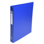 Exacompta classeur 4 anneaux a4 - carton 20 / 10e - dos 4 cm - bleu