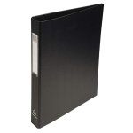 Exacompta classeur 4 anneaux a4 - carton 20 / 10e - dos 4 cm - noir