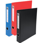 Exacompta classeur 4 anneaux a4 - carton rigide 23 / 10e - dos 6 cm - bleu