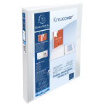 Exacompta classeur  anneaux personnalisable 3 faces plastifi kreacover 4anneaux end 20mm - a4 maxi ...