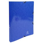 Exacompta classeur � �lastiques 2 anneaux 15mm iderama - a4 - bleu fonc�