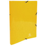 Exacompta classeur � �lastiques 2 anneaux 15mm iderama - a4 - jaune