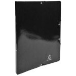 Exacompta classeur � �lastiques 2 anneaux 15mm iderama - a4 - noir
