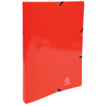 Exacompta classeur � �lastiques 2 anneaux 15mm iderama - a4 - rouge