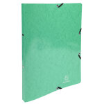 Exacompta classeur � �lastiques 2 anneaux 15mm iderama - a4 - vert fonc�