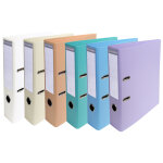 Exacompta classeur à levier a4 prem'touch - carton robuste 28 / 10e - dos 7 cm - assortis pastel Exacompta classeur à levier a4 prem'touch - carton robuste 28 / 10e - dos 7 cm - assortis pastel