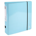Exacompta classeur � levier aquarel prem'touch - dos arrondi 80mm - a4 - couleurs assorties - bleu pastel ...