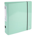 Exacompta classeur � levier aquarel prem'touch - dos arrondi 80mm - a4 - couleurs assorties - vert pastel ...