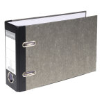 Exacompta classeur à levier papier marbre gris dos de 70mm - a5 horizontal. - gris - dos noir Exacompta classeur à levier papier marbre gris dos de 70mm - a5 horizontal. - gris - dos noir