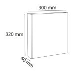 Exacompta classeur � levier polypropyl�ne soud� kreacover dos 60mm m�canique 50mm - a4 maxi - blanc