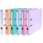Exacompta classeur � levier pvc a4 dos de 50mm. - couleurs assorties