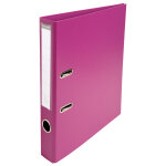 Exacompta classeur � levier pvc a4 dos de 50mm. - fuchsia