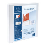 Exacompta classeur personnalisable rigide 2 poches kreacover 2 anneaux en d 16mm - a4 maxi. - blanc Exacompta classeur personnalisable rigide 2 poches kreacover 2 anneaux en d 16mm - a4 maxi. - blanc