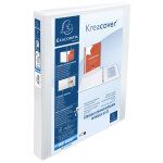 Exacompta classeur pp personnalisable kreacover - 2 anneaux en d 30mm - a4 maxi - blanc