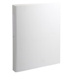 Exacompta classeur rembordé polypropylène 2 anneaux ronds de 25mm sur 3eme de couverture - blanc Exacompta classeur rembordé polypropylène 2 anneaux ronds de 25mm sur 3eme de couverture - blanc