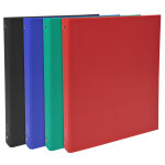 Exacompta classeur rembordé polypropylène 4 anneaux 30mm - a4 - couleurs assorties Exacompta classeur rembordé polypropylène 4 anneaux 30mm - a4 - couleurs assorties