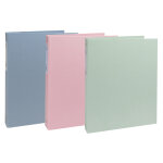 Exacompta classeur rigide recycl� 4 anneaux 30 mm autentik - couleurs assorties