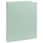 Exacompta classeur rigide recycl� 4 anneaux 30mm autentik - vert sauge
