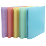 Exacompta classeur souple 4 anneaux 30 mm a4 chromaline - polypropylne - dos 4 cm - assortis pastel
