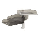 Exacompta colonne pivotante 3 corbeilles � courrier b4 office - gris transparent