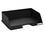 Exacompta corbeille  courrier combo maxi  l'talienne a4 + , 100 % recycl noir