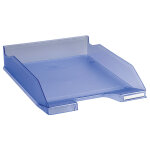 Exacompta corbeille  courrier combo midi translucide grain linicolor - bleu glac