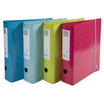 Exacompta classeur � levier dos arrondi 80mm - couleurs assorties