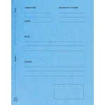 Exacompta dossiers de plaidoirie pr� - imprim�s en carte lustr�e coloris turquoise - lot de 25