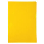 Exacompta etui carton de 100 pochettes coin pvc lisse haute r�sistance 13 / 100e - a4 - jaune