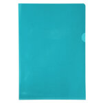 Exacompta etui carton de 100 pochettes coin pvc lisse haute r�sistance 13 / 100e - a4 - vert