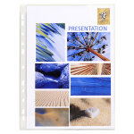 Exacompta �tui carton de 100 pochettes perfor�es - pvc lisse - a4 - cristal