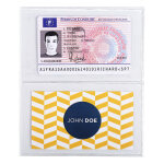 Exacompta etui de protection pour carte crdit ou carte de visite pvc lisse 20 / 100e - cristal