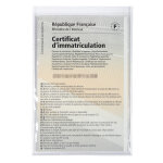 Exacompta etui de protection pour papiers voiture pvc lisse 20 / 100e - cristal